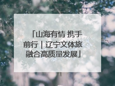 山海有情 携手前行｜辽宁文体旅融合高质量发展
