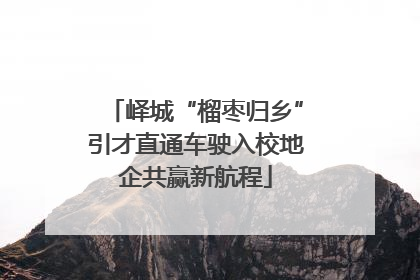 峄城“榴枣归乡”引才直通车驶入校地企共赢新航程