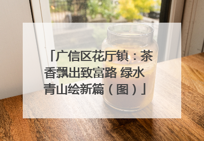 广信区花厅镇：茶香飘出致富路 绿水青山绘新篇（图）