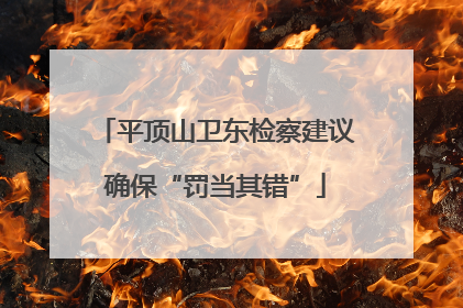 平顶山卫东检察建议确保“罚当其错”