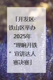 开发区·铁山区举办2025年“理响开铁”宣讲达人赛决赛