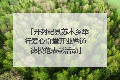开封杞县苏木乡举行爱心食堂开业暨道德模范表彰活动