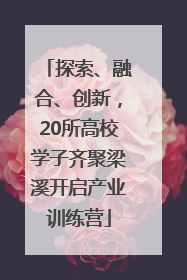 探索、融合、创新，20所高校学子齐聚梁溪开启产业训练营