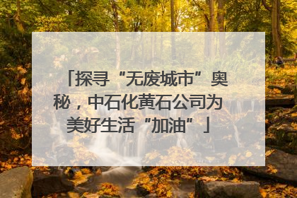 探寻“无废城市”奥秘，中石化黄石公司为美好生活“加油”