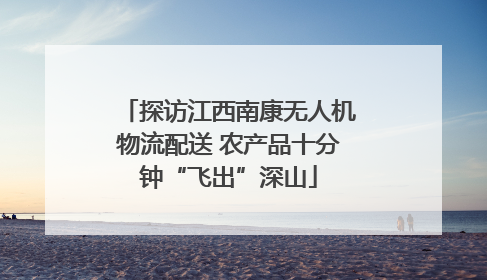 探访江西南康无人机物流配送 农产品十分钟“飞出”深山