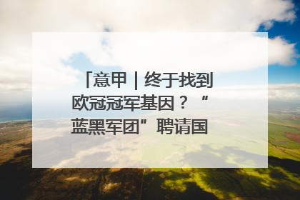 意甲｜终于找到欧冠冠军基因？“蓝黑军团”聘请国米名宿齐沃执教