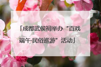 成都武侯祠举办“百戏端午·民俗巡游”活动