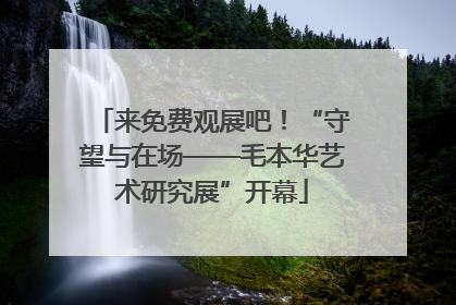 来免费观展吧！“守望与在场——毛本华艺术研究展”开幕