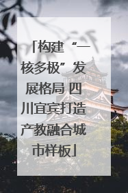 构建“一核多极”发展格局 四川宜宾打造产教融合城市样板
