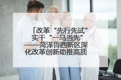 改革“先行先试” 实干“一马当先”——菏泽鲁西新区深化改革创新助推高质量发展纪实