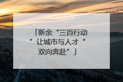 新余“三百行动”让城市与人才“双向奔赴”