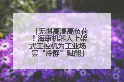 无惧高温高负荷！海康机器人上架式工控机为工业场景“冷静”赋能