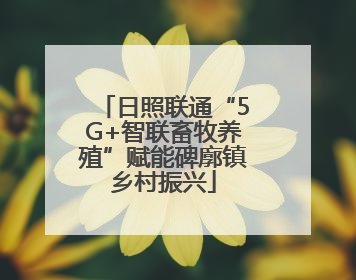日照联通“5G+智联畜牧养殖”赋能碑廓镇乡村振兴
