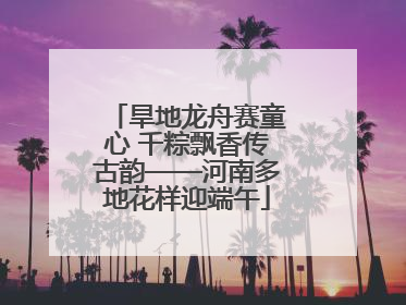 旱地龙舟赛童心 千粽飘香传古韵——河南多地花样迎端午