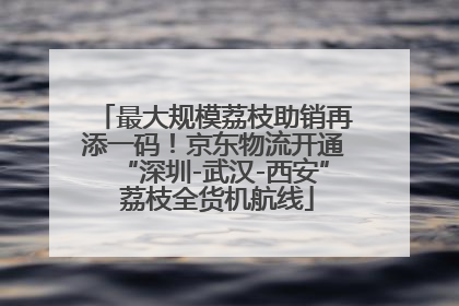 最大规模荔枝助销再添一码！京东物流开通“深圳-武汉-西安” 荔枝全货机航线
