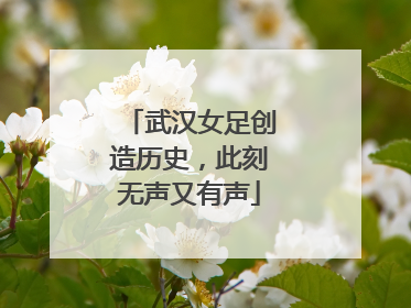武汉女足创造历史，此刻无声又有声