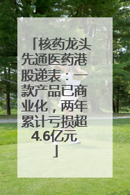 核药龙头先通医药港股递表：一款产品已商业化，两年累计亏损超4.6亿元