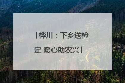 桦川：下乡送检定 暖心助农兴