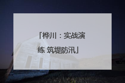 桦川：实战演练 筑堤防汛