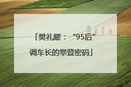 樊礼耀：“95后”调车长的攀登密码