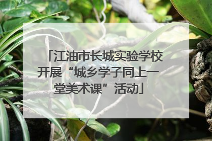 江油市长城实验学校开展“城乡学子同上一堂美术课”活动