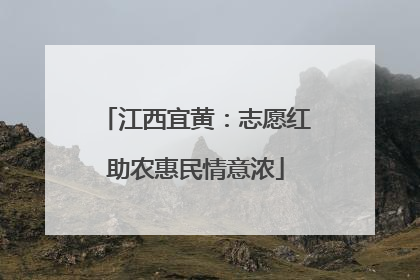 江西宜黄：志愿红助农惠民情意浓