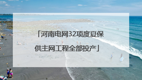 河南电网32项度夏保供主网工程全部投产