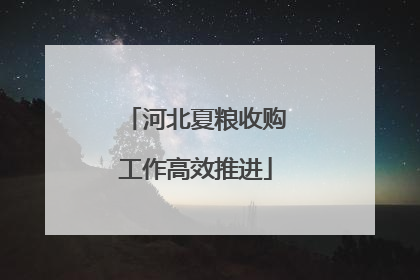 河北夏粮收购工作高效推进