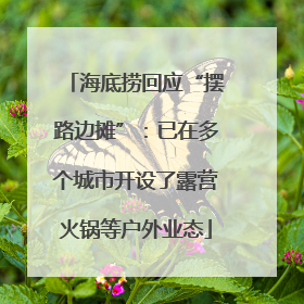 海底捞回应“摆路边摊”：已在多个城市开设了露营火锅等户外业态