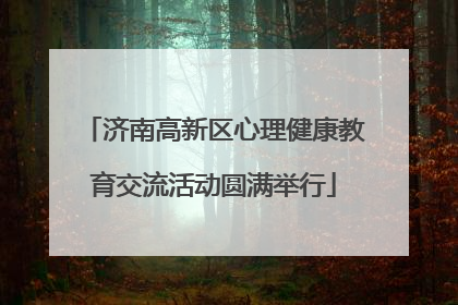济南高新区心理健康教育交流活动圆满举行