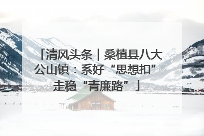 清风头条｜桑植县八大公山镇：系好“思想扣” 走稳“青廉路”