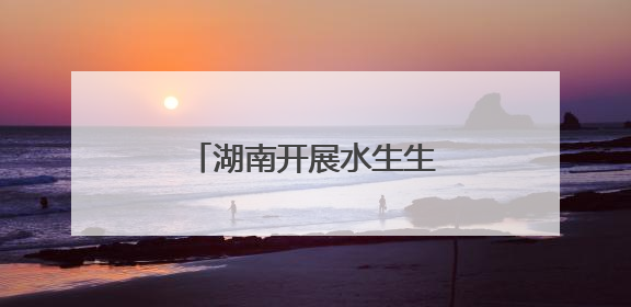 湖南开展水生生物增殖放流活动