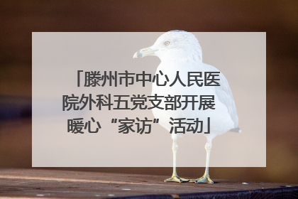 滕州市中心人民医院外科五党支部开展暖心“家访”活动
