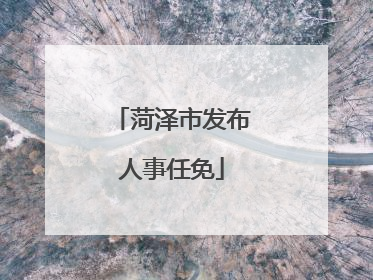 菏泽市发布人事任免