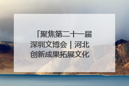 聚焦第二十一届深圳文博会｜河北创新成果拓展文化产业“朋友圈”