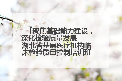 聚焦基础能力建设，深化检验质量发展——湖北省基层医疗机构临床检验质量控制培训班（孝感站）成功举办