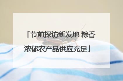 节前探访新发地 粽香浓郁农产品供应充足
