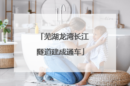 芜湖龙湾长江隧道建成通车