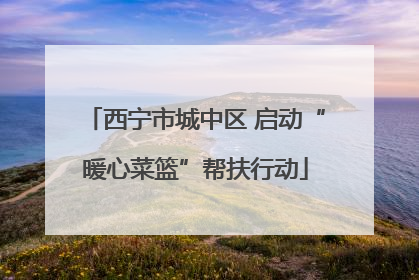 西宁市城中区 启动“暖心菜篮”帮扶行动