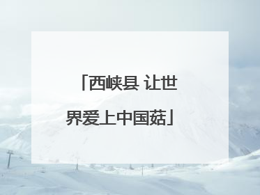 西峡县 让世界爱上中国菇