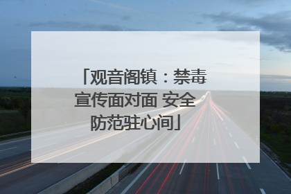 观音阁镇：禁毒宣传面对面 安全防范驻心间