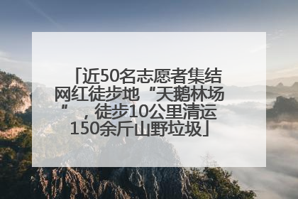 近50名志愿者集结网红徒步地“天鹅林场”，徒步10公里清运150余斤山野垃圾