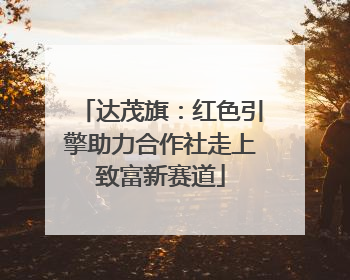达茂旗：红色引擎助力合作社走上致富新赛道