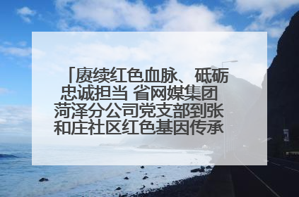 赓续红色血脉、砥砺忠诚担当 省网媒集团菏泽分公司党支部到张和庄社区红色基因传承馆开展主题党日活动