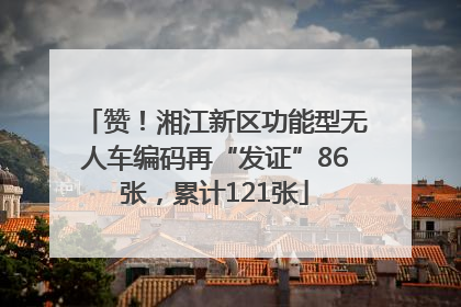 赞！湘江新区功能型无人车编码再“发证”86张，累计121张
