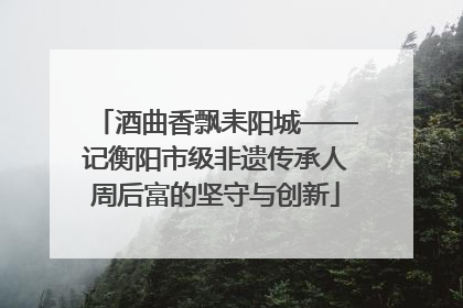 酒曲香飘耒阳城——记衡阳市级非遗传承人周后富的坚守与创新