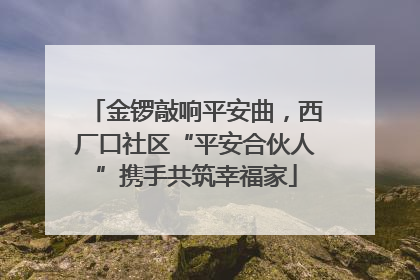 金锣敲响平安曲，西厂口社区“平安合伙人”携手共筑幸福家