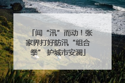 闻“汛”而动！张家界打好防汛“组合拳” 护城市安澜