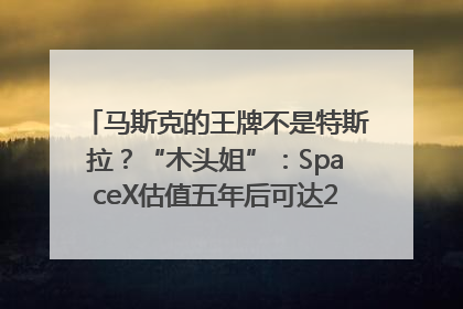 马斯克的王牌不是特斯拉？“木头姐”：SpaceX估值五年后可达2.5万亿美元！