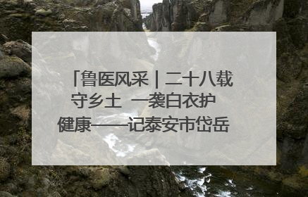 鲁医风采｜二十八载守乡土  一袭白衣护健康——记泰安市岱岳区满庄镇卫生院院长、主任医师张宝喜